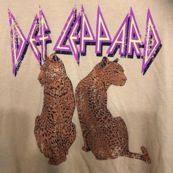 RARE DEF LEPPARD BAND T-SHIRT SIZE M - Picture 2 of 6